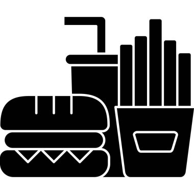 yiyecek ve içecek vektör çizimi