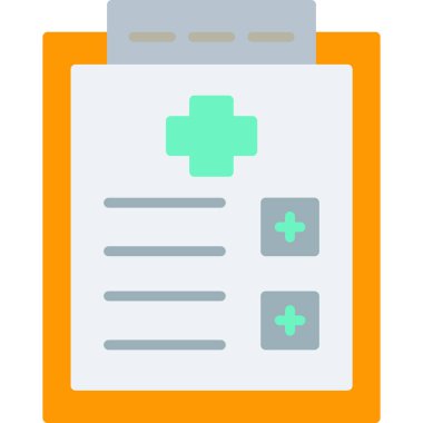 tıbbi pano simgesi vektör illüstrasyonu