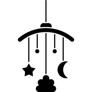 Ay. Web simgesi basit illüstrasyon