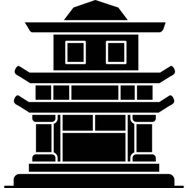 Mimari yapı şehir simgesi katı biçimde