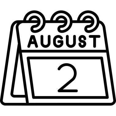 Tarih vektör simgesine sahip takvim.