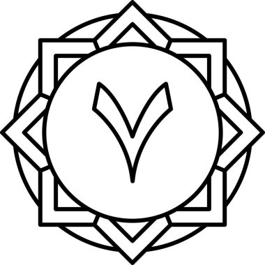 Çiçeğin vektör illüstrasyonu