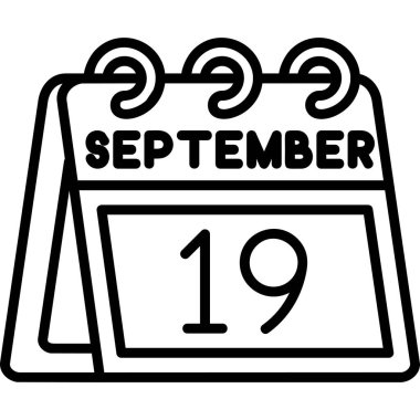 takvim çizgisi simgesi tasarımı