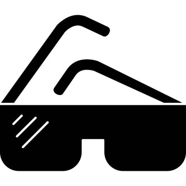 Gözlüklü güneş gözlüğü simgesi