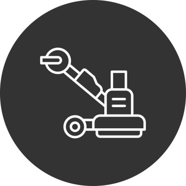 Robot simgesi, vektör illüstrasyonu basit tasarım