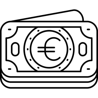 Para için. Web simgesi basit illüstrasyon