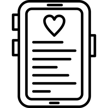 Cep telefonu simgesi, vektör illüstrasyonu