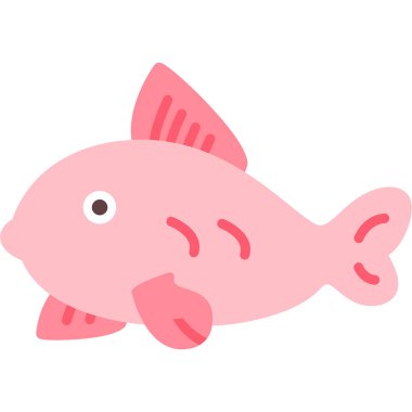 Beyaz tenli şirin balıklar.