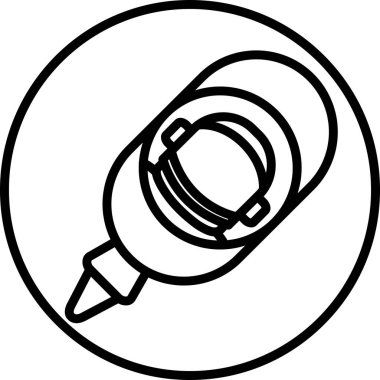 Bir pusula simgesinin vektör illüstrasyonu