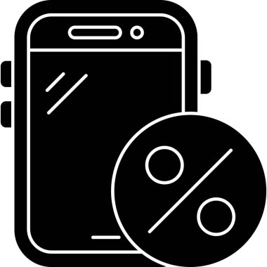 Cep telefonu simgesi, vektör illüstrasyonu