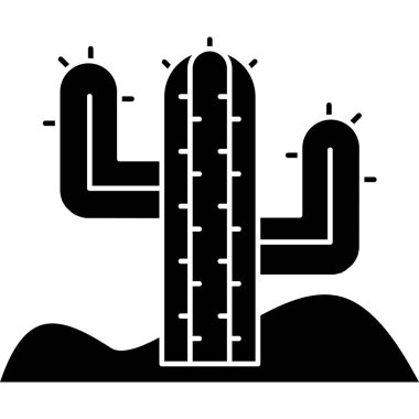 Kaktüs kaktüsü ikonu. beyaz arkaplanda izole edilmiş web tasarımı için ana hatlı kaktüs vektör simgesi