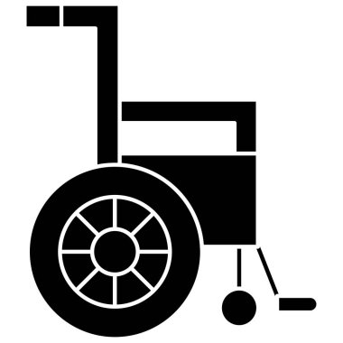 Tekerlekli. Web simgesi basit illüstrasyon