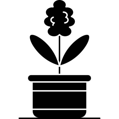 Bitki. Web simgesi basit tasarım