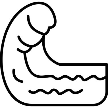 Bebek bezi simgesi, basit stil