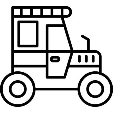 Römork simge vektör çizim