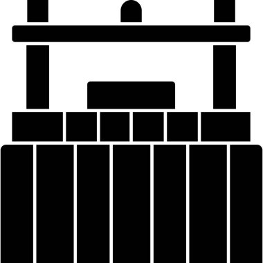 sütun simgesi dış hat biçiminde