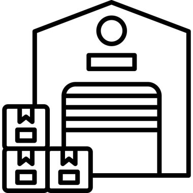 Bina. Web simgesi basit tasarım