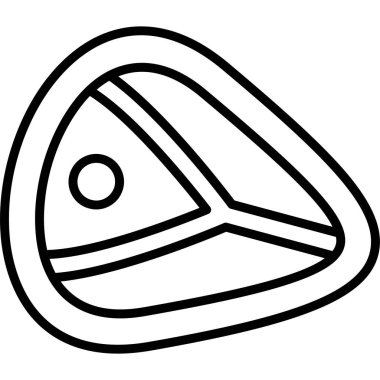 Bir topun çizgi film simgesinin vektör çizimi