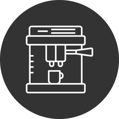 Dikiş makinesi çizgi simgesi, vektör illüstrasyonu