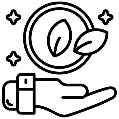 Bir sigara ikonunu tutan elin vektör çizimi