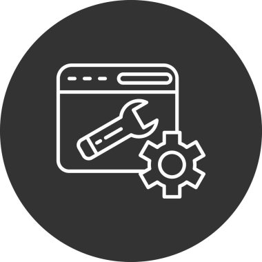 Moda biçimi izole edilmiş arkaplanda servis simgesi.