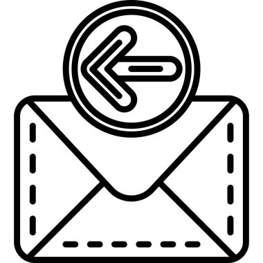 e-posta simgesi ana hat biçiminde