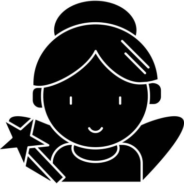 Bir yıldız ve bir yay ile kız