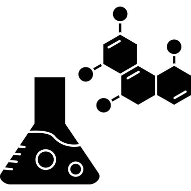Kimyasal deney vektörü çizimi