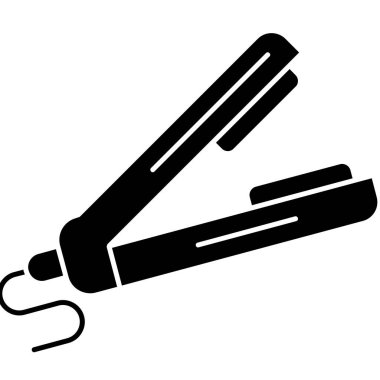 Makas ve kesme çizgisi, vektör illüstrasyonu