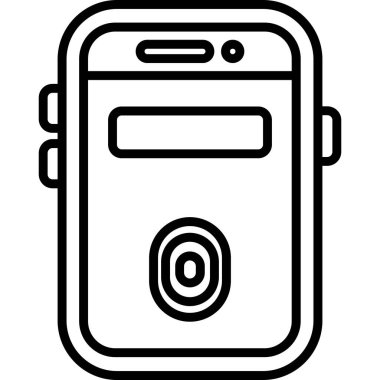 Akıllı telefon simgesi. Basit resimleme