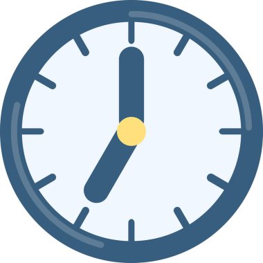 Saat simgesi, vektör illüstrasyon tasarımı