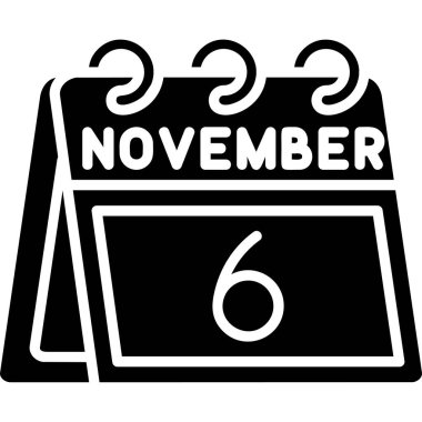 Kasım ayı sayılı takvim