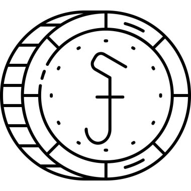 Modern bir saat simgesinin vektör çizimi