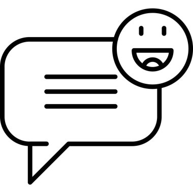 Konuş. Web simgesi basit illüstrasyon