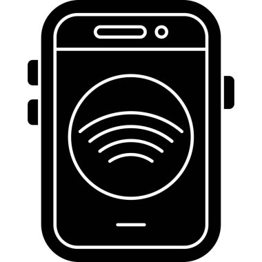 Akıllı telefon. Web simgesi basit illüstrasyon