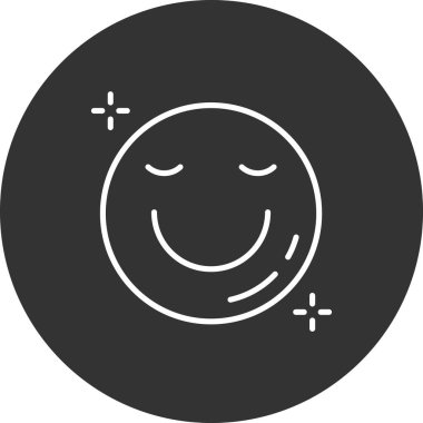 Gülümse. Web simgesi basit tasarım