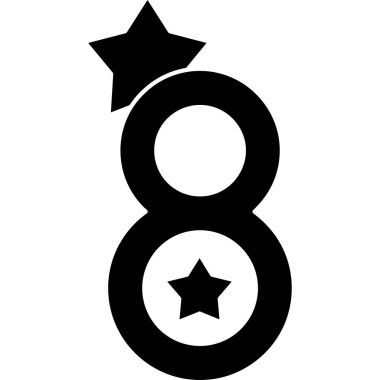 sekiz numaralı simge, basit biçim