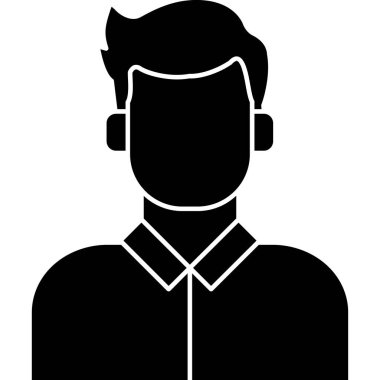 man simgesi vektör illüstrasyonu