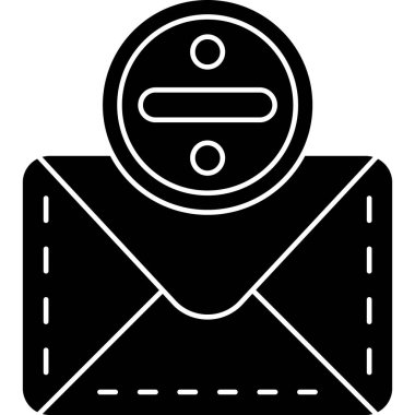 Zarf posta simgesi. Web için harf posta vektör simgesinin özet çizimi