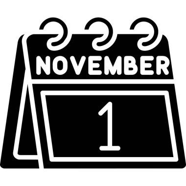 Kasım Glyph vektörü Simge Tasarımı