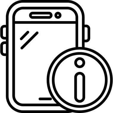 akıllı telefon simgesi vektör illüstrasyonu