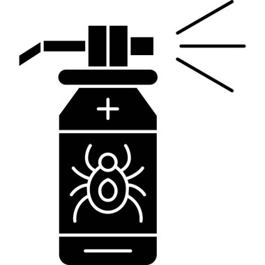 Bir şişe simgesinin vektör illüstrasyonu