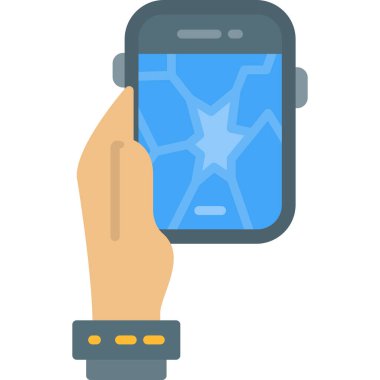 akıllı saat simge vektör illüstrasyonu