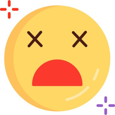 emoji. Web simgesi basit illüstrasyon