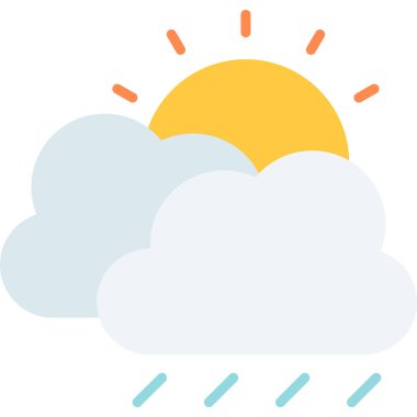 Bulut. Web simgesi basit illüstrasyon