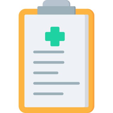 tıbbi pano simgesi, vektör illüstrasyonu