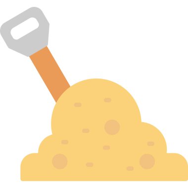 düz simge vektör çizim kürek