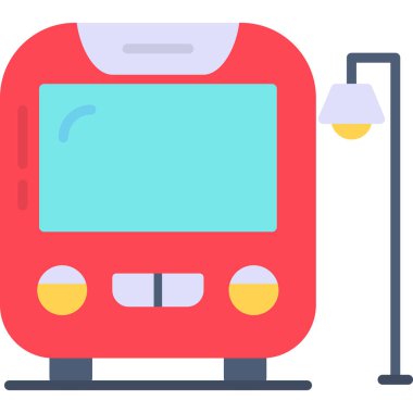 tren simgesi vektör illüstrasyonu