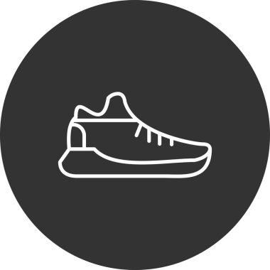 Spor ayakkabı düz vektör simgesi