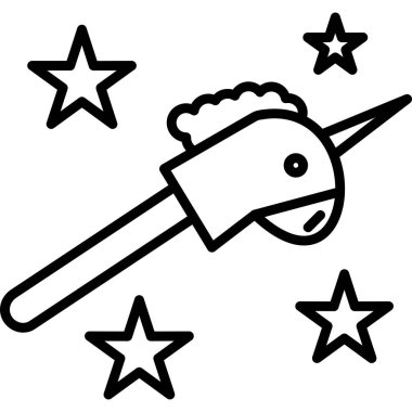 Noel yıldızı simgesi, basit tasarım